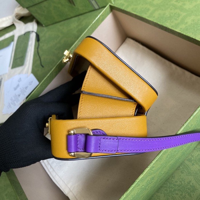 G*u*i interlocking g mini bag yellow 658230