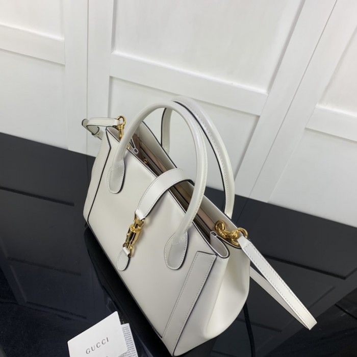 G*u*i jackie 1961 medium tote bag 649016 white