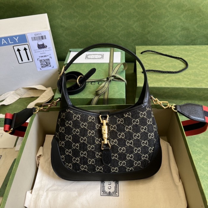 G*u*i jackie 1961 small shoulder bag ‎678843 black
