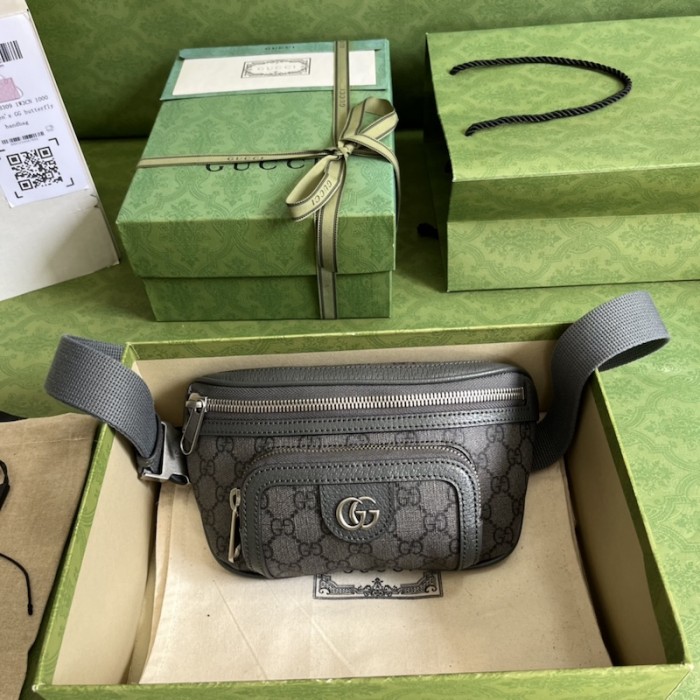 G*u*i ophidia belt bag ‎733868 grey