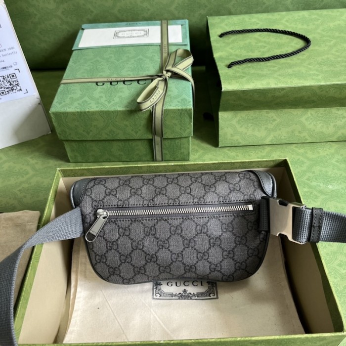 G*u*i ophidia belt bag 733868 grey