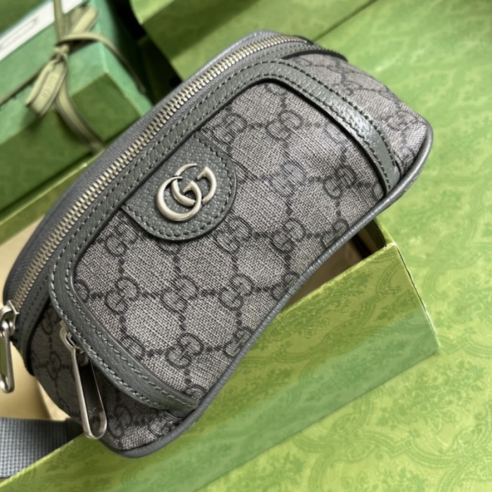G*u*i ophidia belt bag 733868 grey