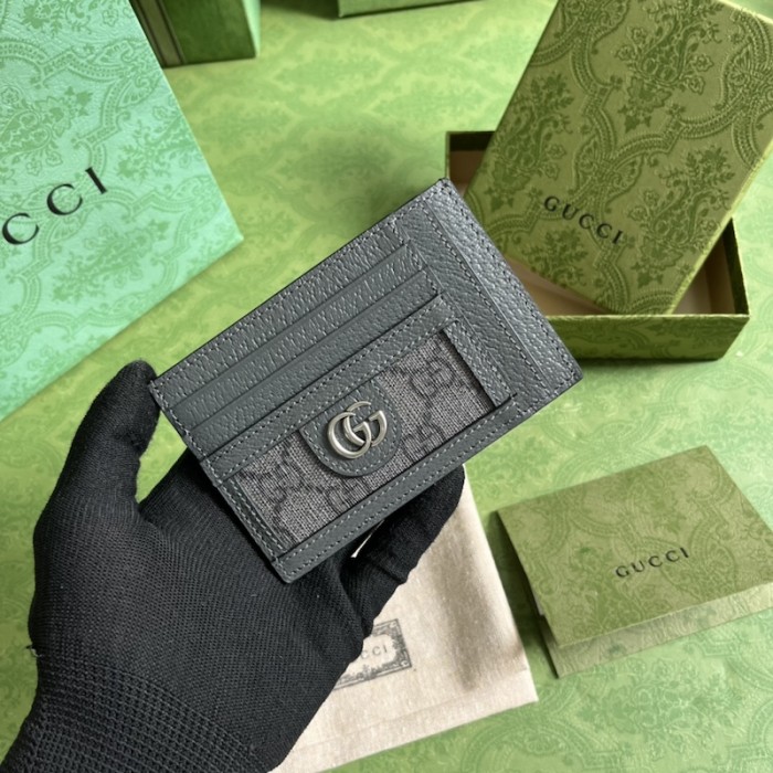 G*u*i ophidia card case ‎732018 grey