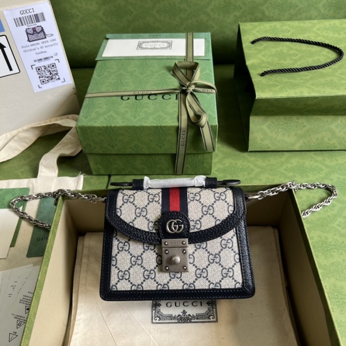 G*u*i ophidia gg mini shoulder bag ‎696180 blue