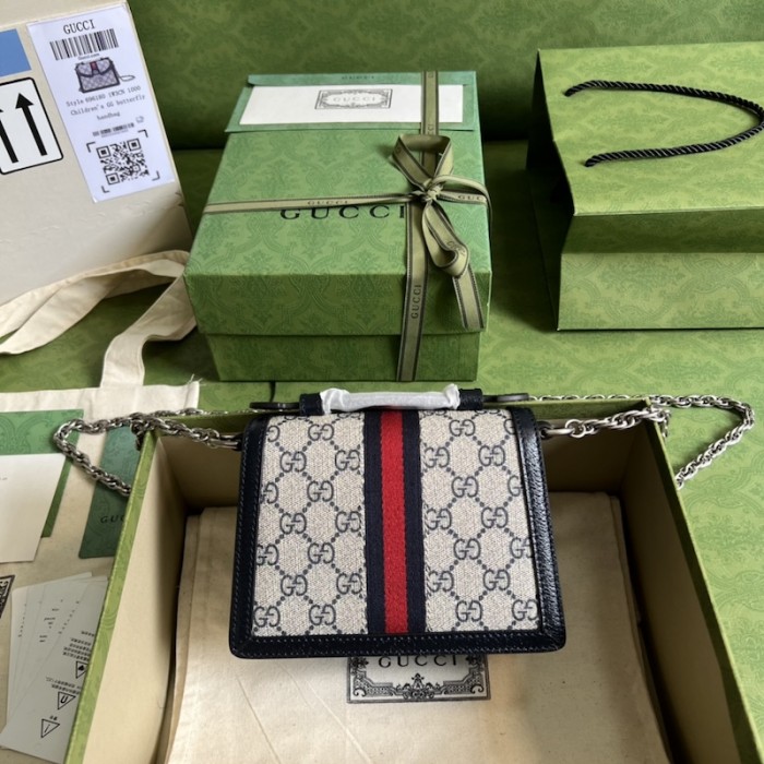 G*u*i ophidia gg mini shoulder bag 696180 blue