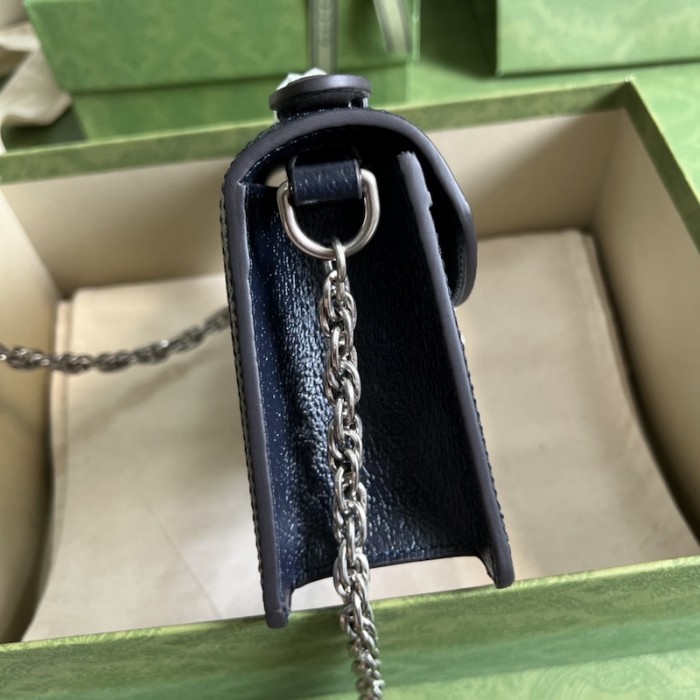 G*u*i ophidia gg mini shoulder bag 696180 blue