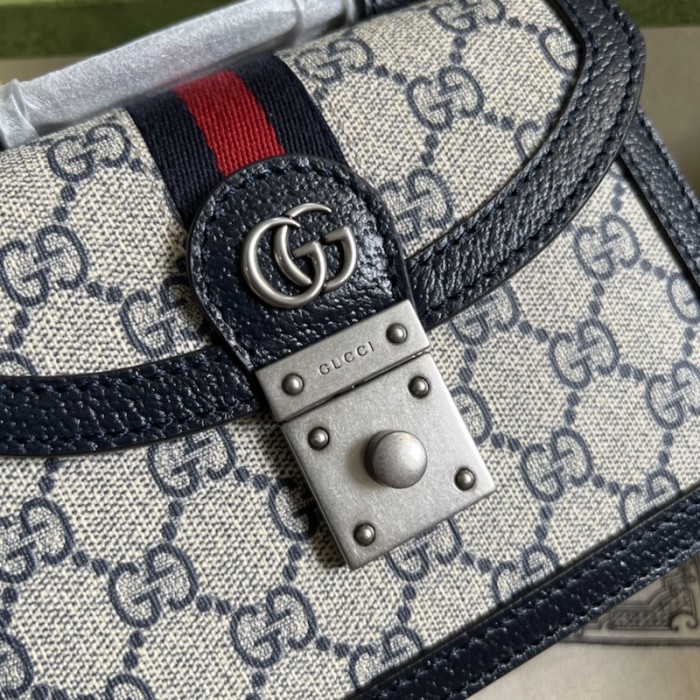 G*u*i ophidia gg mini shoulder bag 696180 blue