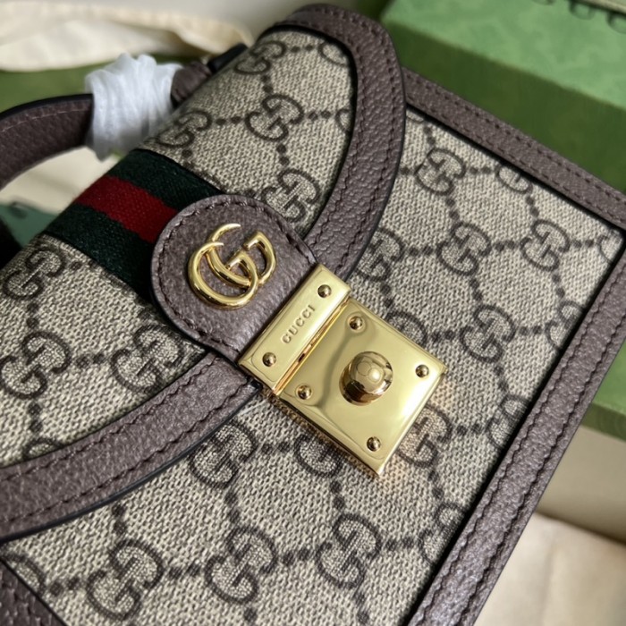 G*u*i ophidia gg mini shoulder bag 696180 brown
