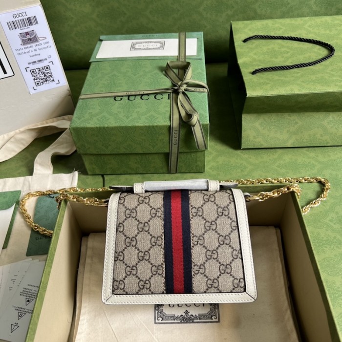 G*u*i ophidia gg mini shoulder bag ‎696180 white