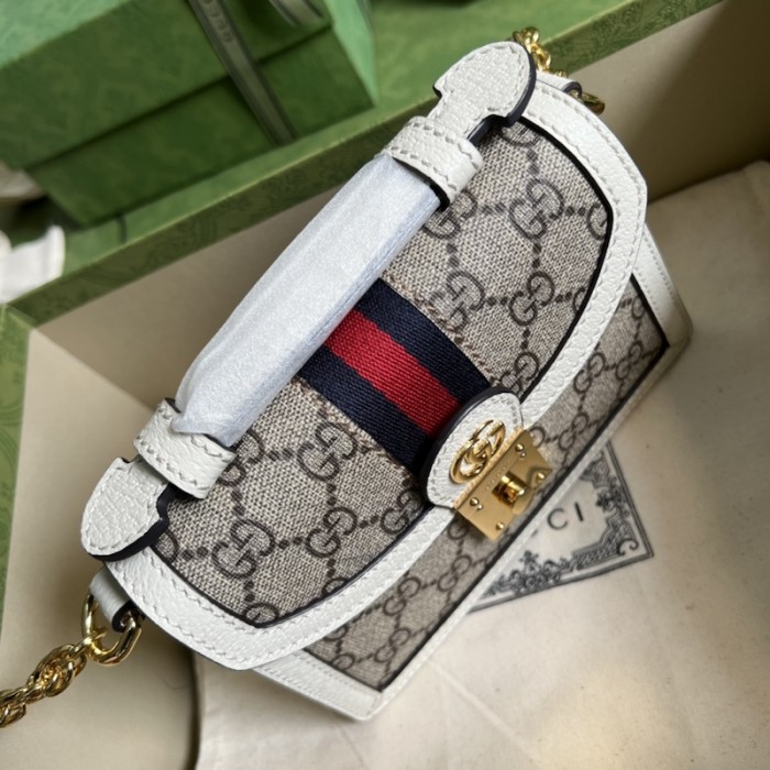 G*u*i ophidia gg mini shoulder bag ‎696180 white