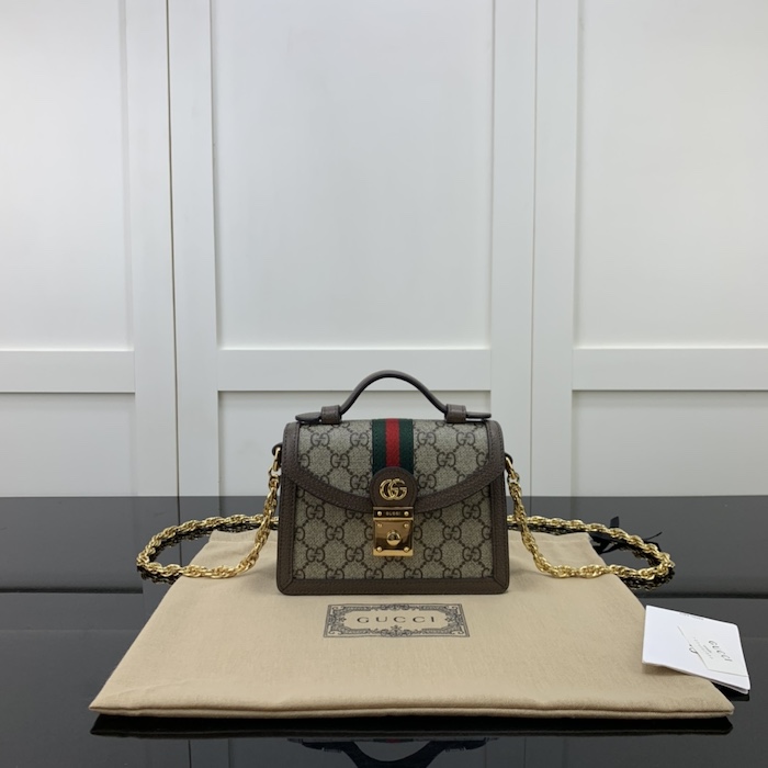 g*u*i ophidia gg mini shoulder bag brown gg Sup*e canvas ‎696180