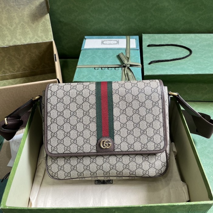 G*u*i ophidia medium messenger bag ‎761741 beige gg canvas