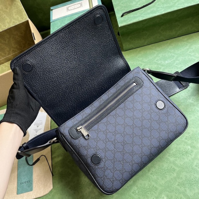 G*u*i ophidia medium messenger bag blue 761741