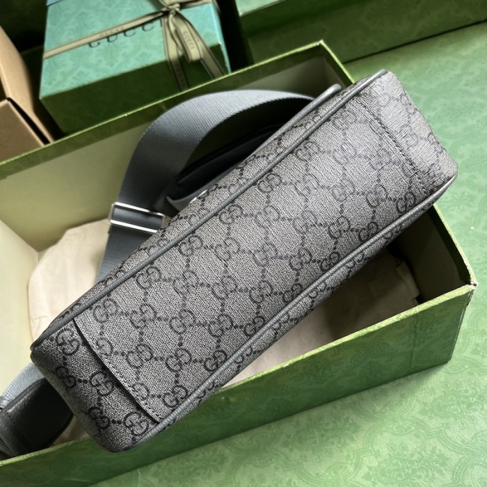 G*u*i ophidia medium messenger bag grey 761741