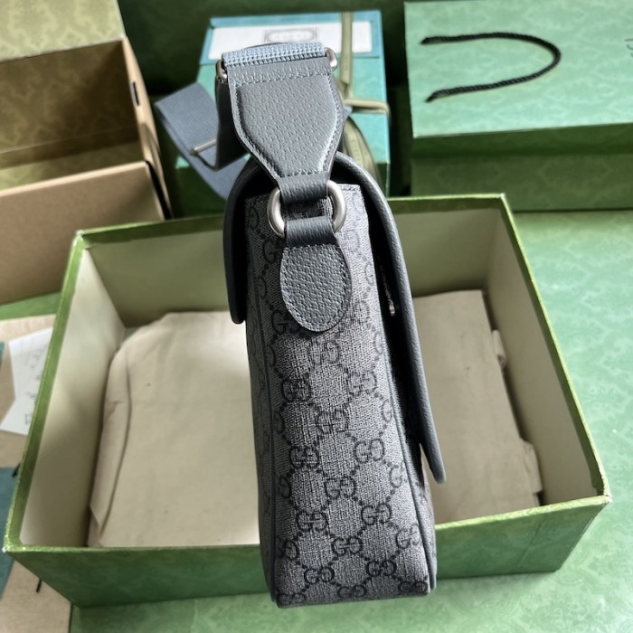 G*u*i ophidia medium messenger bag grey 761741