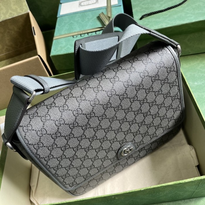 G*u*i ophidia medium messenger bag grey 761741