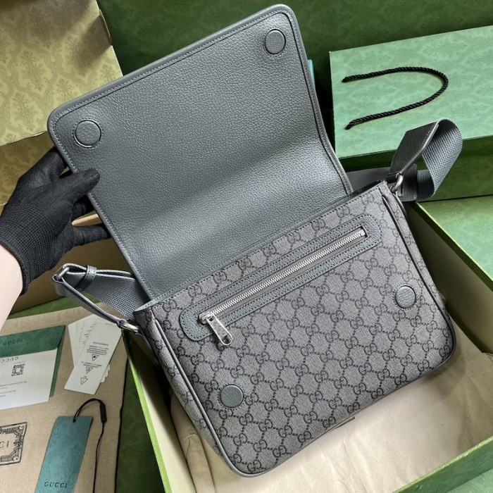 G*u*i ophidia medium messenger bag grey 761741