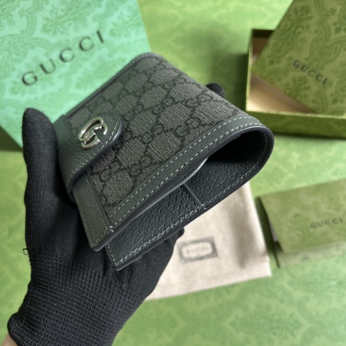 G*u*i ophidia passport case 732755 grey