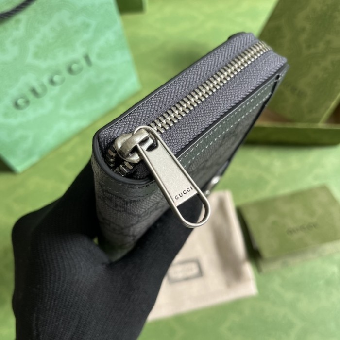 G*u*i ophidia zip around wallet 706844 grey