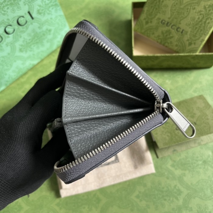 G*u*i ophidia zip around wallet 706844 grey
