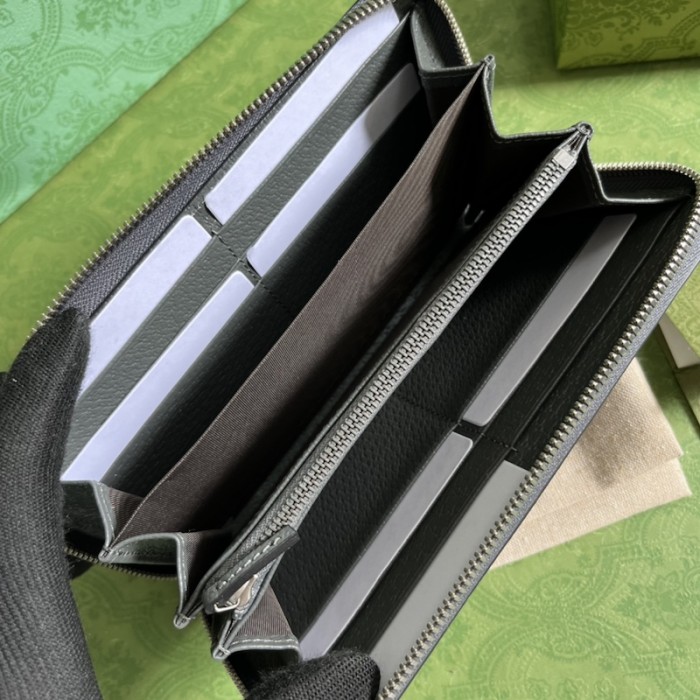 G*u*i ophidia zip around wallet 706844 grey
