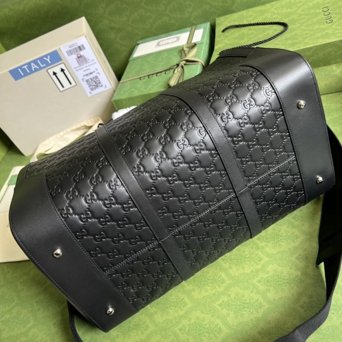 G*u*i signature duffle bag black 406380