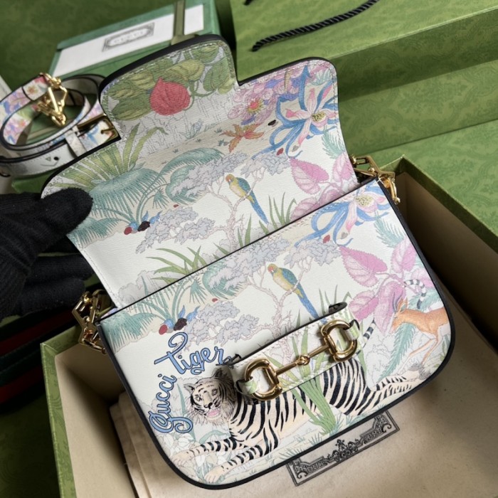 G*u*i tiger horsebit 1955 mini bag 677266