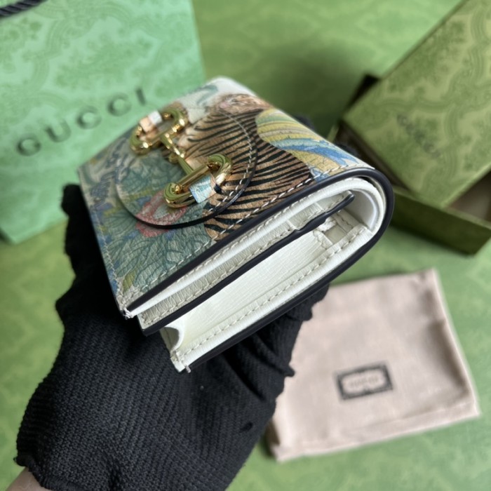 porte-cartes G*u*i tiger horsebit 1955 card case