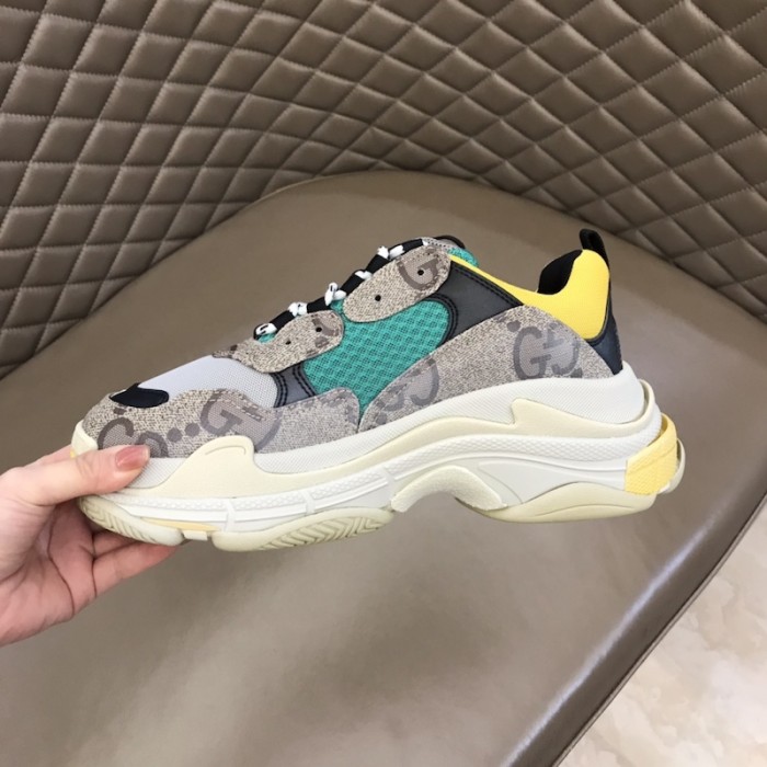 g*u*i x Ba*len*cia*ga the hacker project triple s sneaker yellow