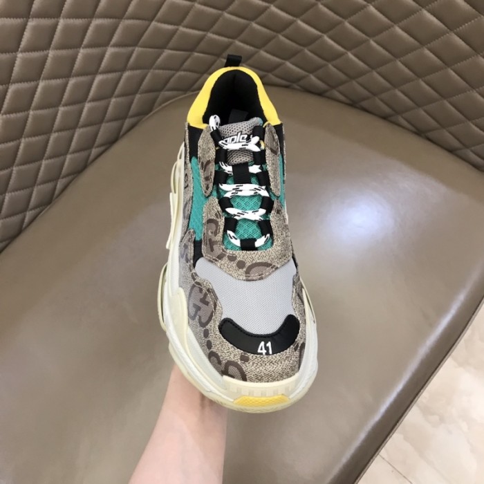 g*u*i x Ba*len*cia*ga the hacker project triple s sneaker yellow
