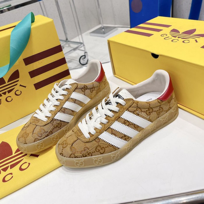 Ad*s x g*u*i gazelle sneaker canvas