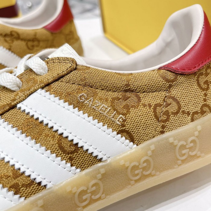 Ad*s x g*u*i gazelle sneaker canvas