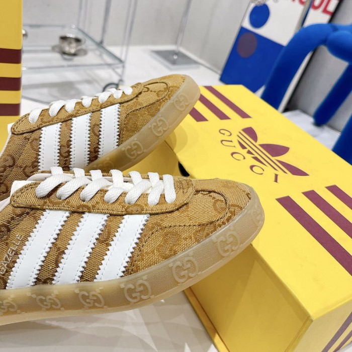 Ad*s x g*u*i gazelle sneaker canvas