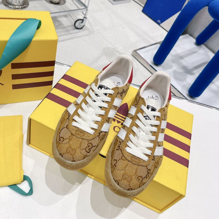 Ad*s x g*u*i gazelle sneaker canvas