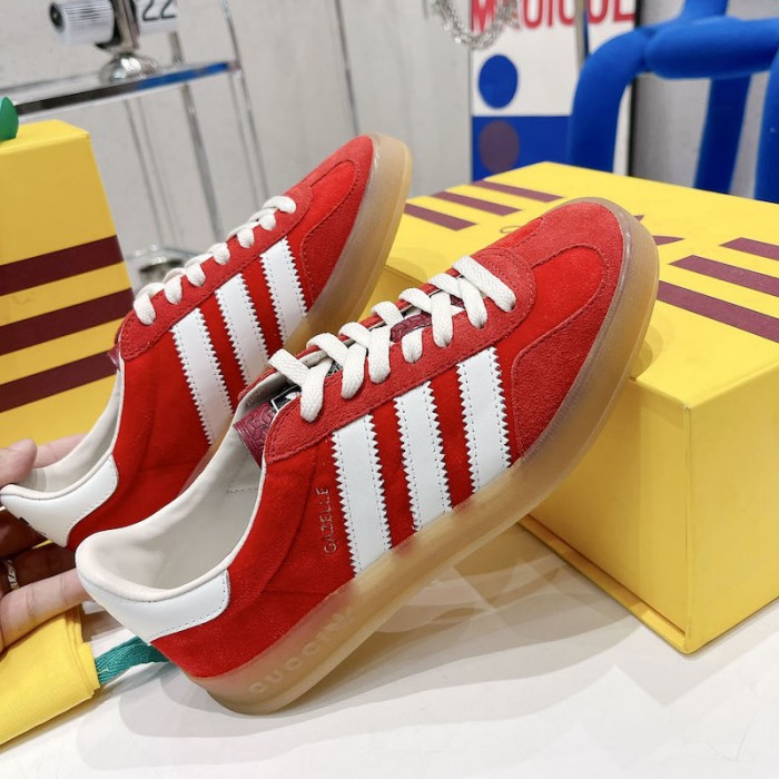 Ad*s x g*u*i gazelle sneaker red