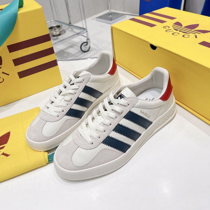 Ad*s x g*u*i gazelle sneaker white