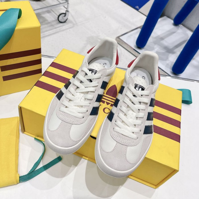 Ad*s x g*u*i gazelle sneaker white