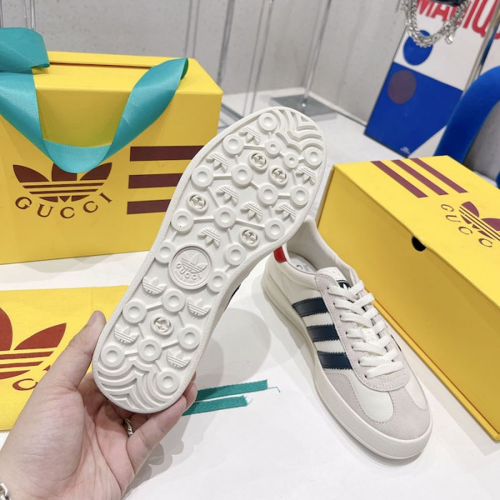 Ad*s x g*u*i gazelle sneaker white