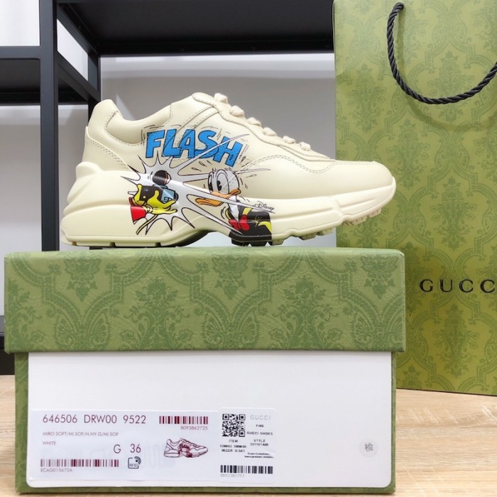 G*u*i disney x G*u*i donald duck rhyton sneaker 646509