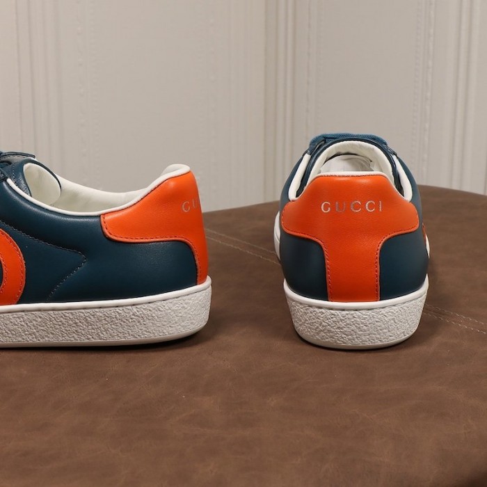 G*u*i  ace sneaker with interlocking g blue