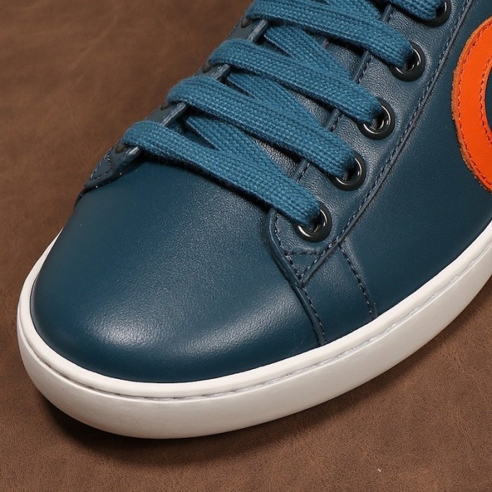 G*u*i  ace sneaker with interlocking g blue