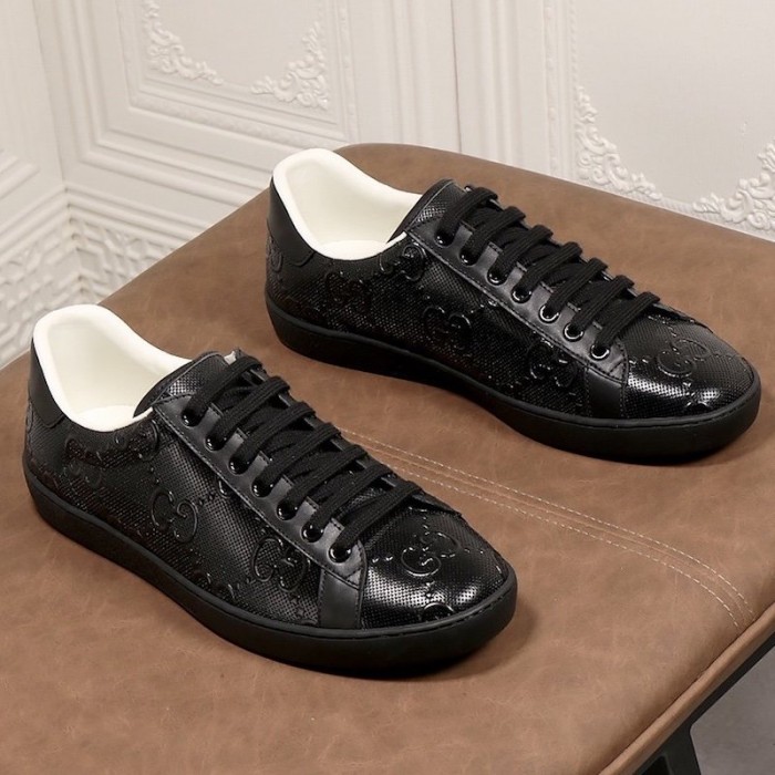 G*u*i ace gg embossed sneaker black