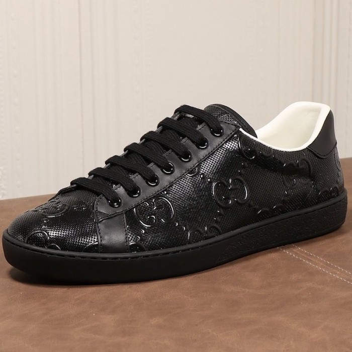 G*u*i ace gg embossed sneaker black