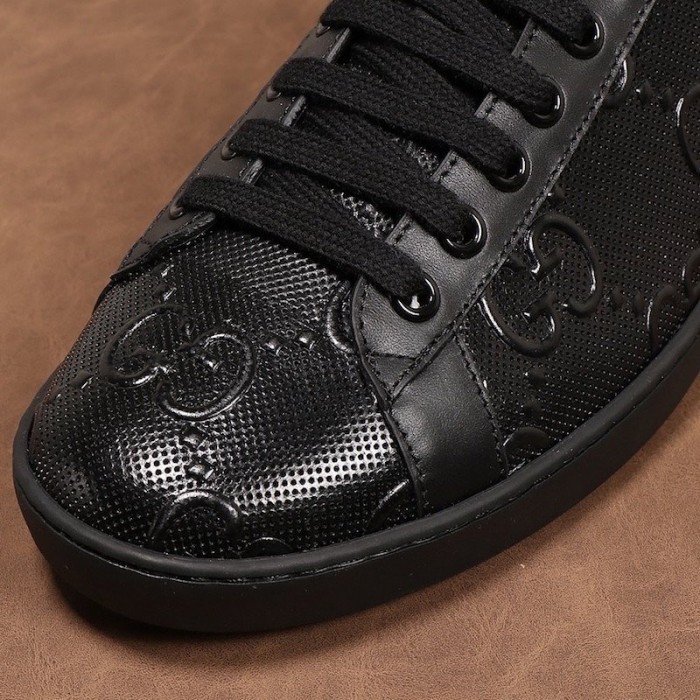 G*u*i ace gg embossed sneaker black