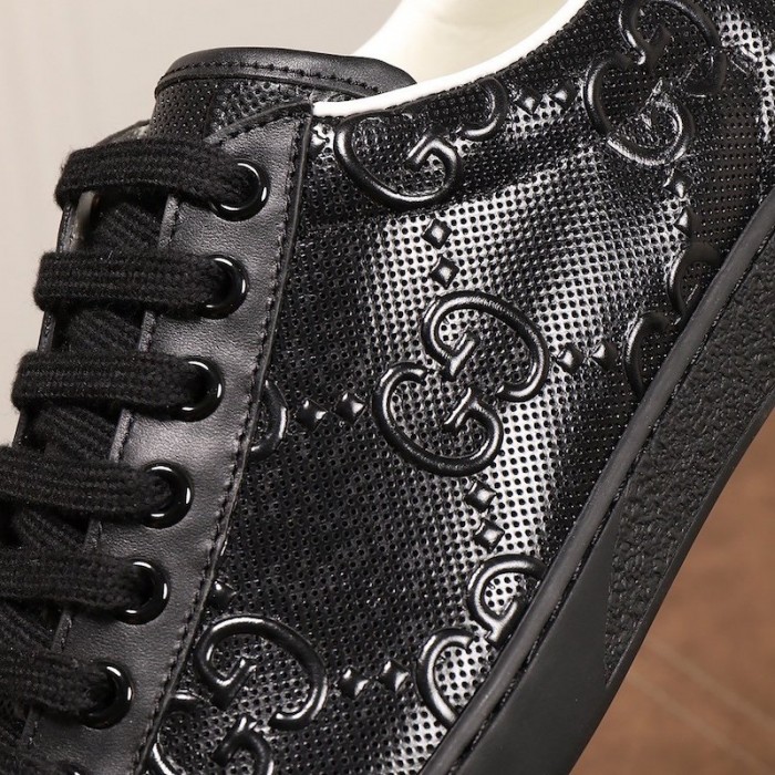 G*u*i ace gg embossed sneaker black