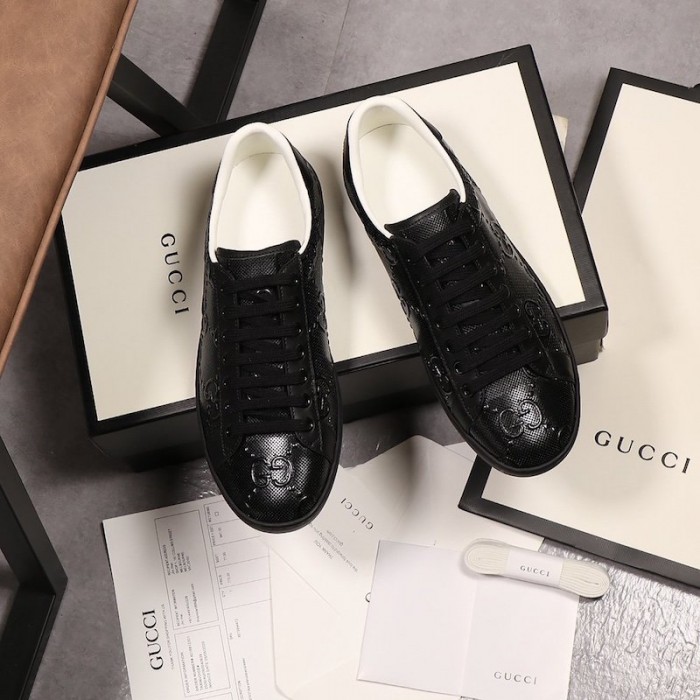 G*u*i ace gg embossed sneaker black