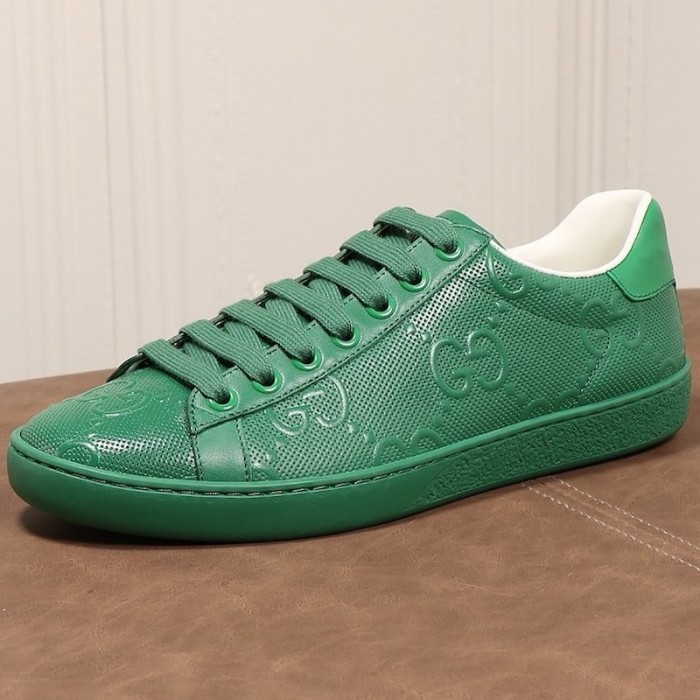 G*u*i ace gg embossed sneaker green