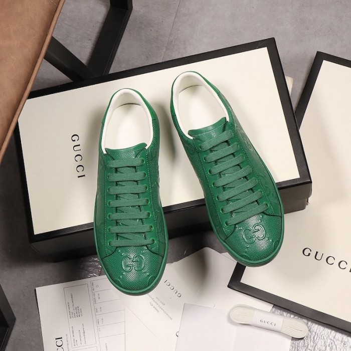 G*u*i ace gg embossed sneaker green
