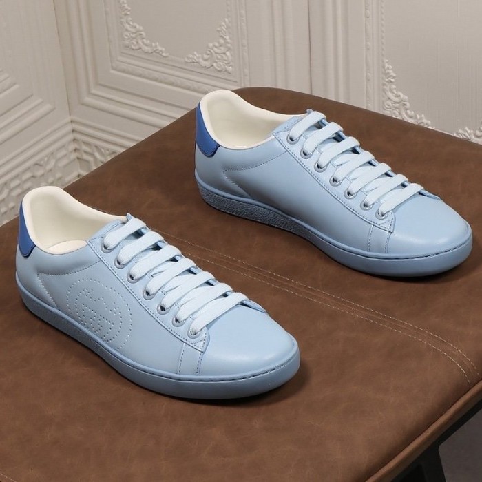 G*u*i ace sneaker with interlocking g ‎599147 light blue