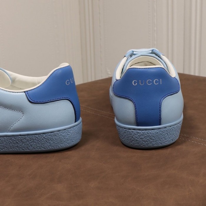 G*u*i ace sneaker with interlocking g 599147 light blue